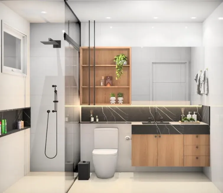 Apartamento com 3 dormitórios sendo 3 suítes e 1 vaga de garagem em Governador Celso Ramos/SC