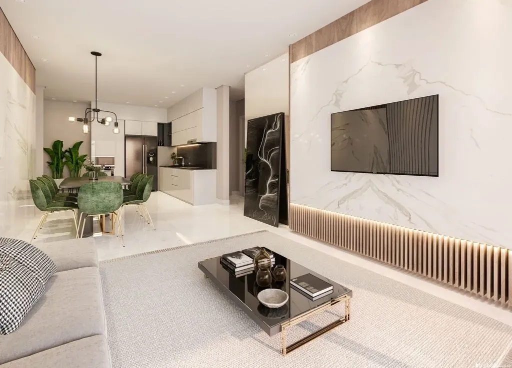 Apartamento com 2 dormitórios sendo 1 suíte e 1 vaga de garagem em Governador Celso Ramos/SC