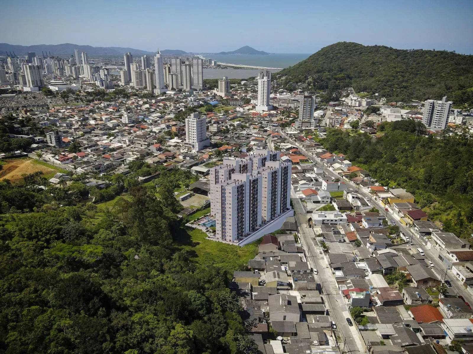 Apartamento com 2 dormitórios sendo 1 suíte e 1 vaga de garagem em Itajaí/SC