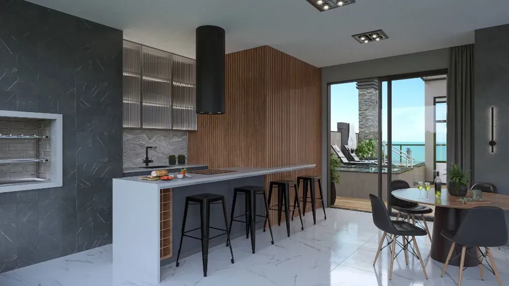 Apartamento com 3 dormitórios sendo 3 suítes e 2 vagas de garagem em Porto Belo/SC