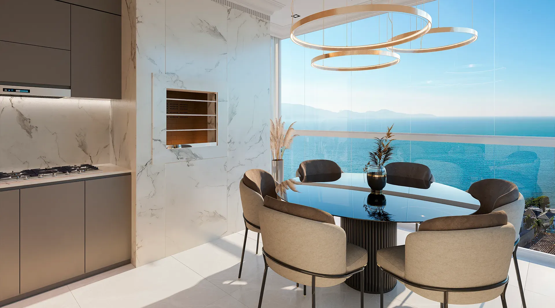 Apartamento 3 suítes e 2 vagas de garagem em Pereque - Porto Belo/SC