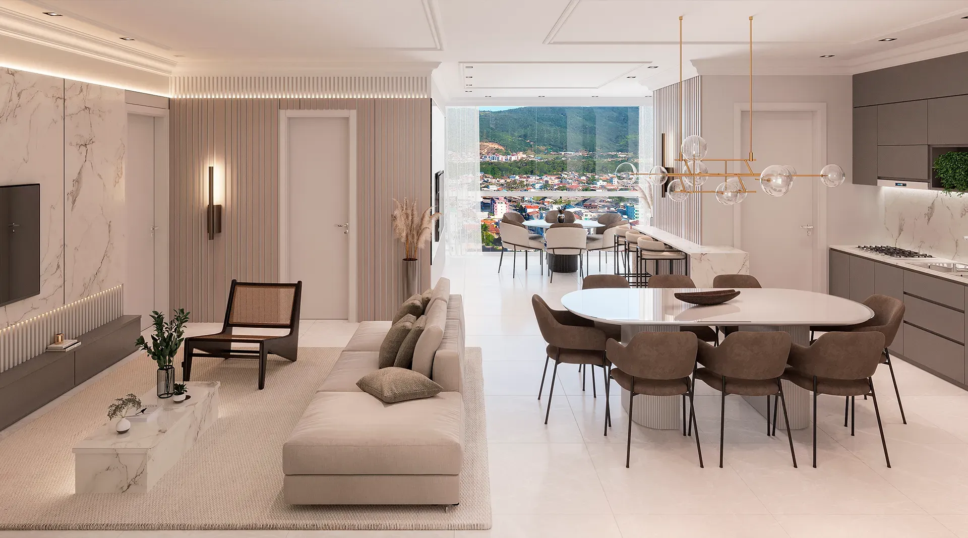 Apartamento 3 suítes e 2 vagas de garagem em Pereque - Porto Belo/SC