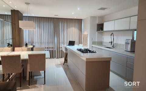 Cozinha integrada Apartamento no Edifício Bella Vita Cozinha integrada Apartamento no Edifício Bella Vita