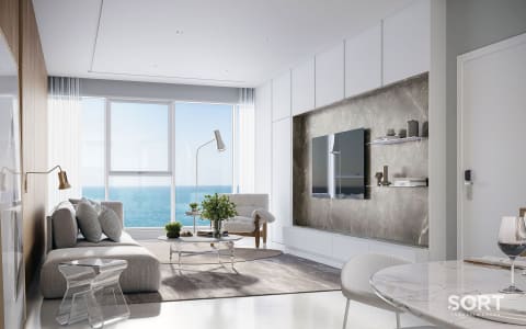Living Apartamento no Edifício Iconic Tower
