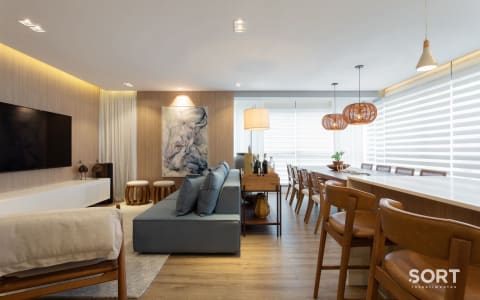 Living Apartamento no Edifício Ilha Sul Living Apartamento no Edifício Ilha Sul