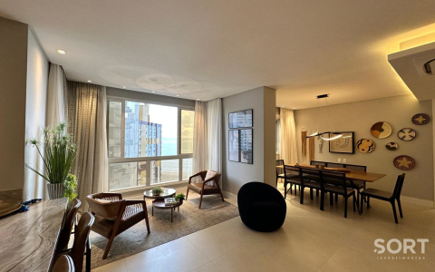 Living Apartamento Vista Mar no Edifício Via Marina