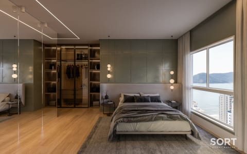 Suíte Apartamento no Edifício Meridian Tower