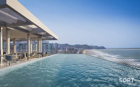Piscina Apartamento Frente Mar no Edifício Bravo Piscina Apartamento Frente Mar no Edifício Bravo