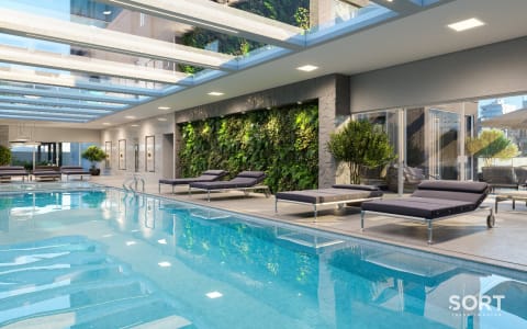 Piscina Apartamento Villa Aurora Residence na Planta