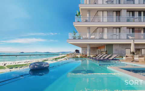 Apartamento Diferenciado Frente Mar no Momentum Residence - Itajubá