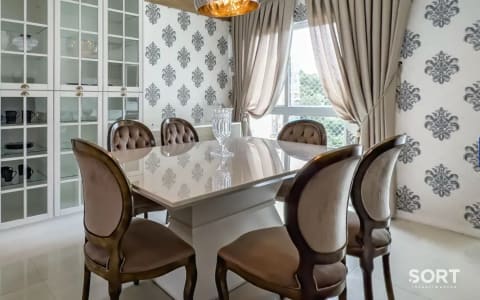 Sala de Jantar Apartamento no Edifício Império das Ondas
