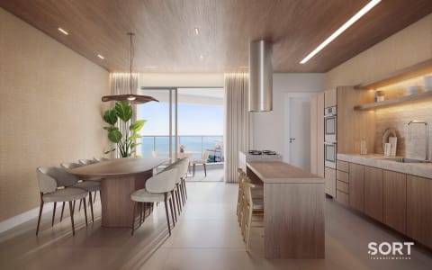 Living Apartamento Quadra Mar no Edifício Alaia