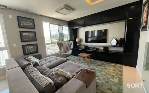 Sala de Estar Cobertura Duplex no Pioniere Residence
