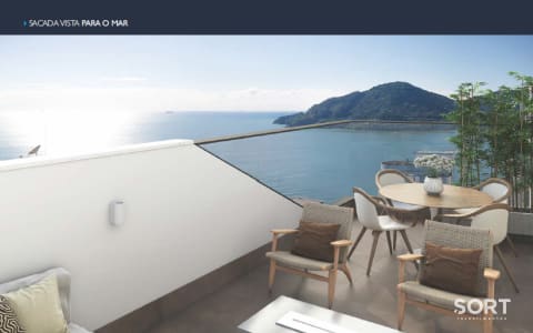 Living Apartamento a 100 Metros da Praia no Edifício South Beach Residence